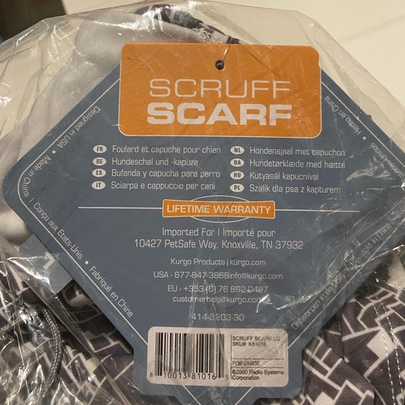 NEW Kurgo Scruf Scarf Reflective Dog Snood Scarf size Medium - Picture 9 of 13